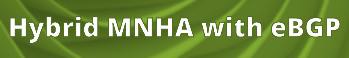 Hybrid MNHA with eBGP